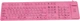 Клавиатура проводная Manhattan Roll-Up USB Rose (177566) - изображение 1