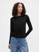 Лонгслив длинный женский Gap 297435945 L Черный (1159860835) - изображение 1