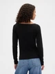 Лонгслив длинный женский Gap 297435945 L Черный (1159860835) - изображение 2