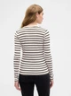 Лонгслив длинный женский Gap 148606474 S Черный/Молочный (1159860572) - изображение 2