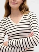 Лонгслив длинный женский Gap 148606474 S Черный/Молочный (1159860572) - изображение 3
