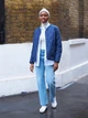 Рубашка хлопковая женская Uniqlo 775795091 M Голубая (1159860578) - изображение 6