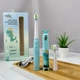 Электрическая звуковая зубная щетка Vega Kids Sonic Smart VK-500 (от 3 до 12 лет), бирюзовая, 2 насадки, таймер - изображение 3