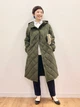 Куртка демисезонная с капюшоном длинная женская Uniqlo 805001875 S Зеленая (1159860431) - изображение 5