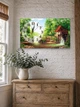 Картина на холсте MAKO Village Mill River с часами 30×53 см бесшумный плавный ход кварцевый механизм 3053-067 - изображение 3