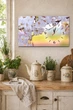 Картина на холсте MAKO Sakura Spring Light с часами 30×53 см бесшумный плавный ход кварцевый механизм 3053-038 - изображение 2