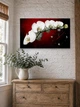 Картина на холсте MAKO Orchid Red с часами 30×53 см бесшумный плавный ход кварцевый механизм 3053-004 - изображение 2