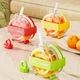 Форма для льда 2 в 1 с бутылкой и трубочкой Ice Cup, красная - изображение 2