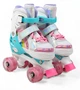 Раздвижные ролики квады 90-01 S Best Roller колеса PU светящиеся (размер 31-34). Multicolor (193614) - изображение 1