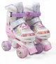 Раздвижные ролики квады 3-16 M Best Roller колеса PU светящиеся (размер 35-38). Multicolor (193625) - изображение 1