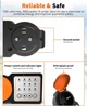GreenSun Таймер-розетка уличная IP44, 15А/3500Вт, с функцией обратного отсчета и циклического режима, оранжевая - изображение 2