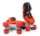 Розсувні ролики квади 98-65 S Best Roller колеса PVC, що світяться (розмір 31-34). Black and Red (193632) - зображення 3