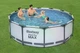 Басейн Bestway 56420-0 каркасний круглий на 10250 л з міцним сталевим каркасом та чашею з ПВХ 366х122 см Сірий Басейни для дачі Надувні басейни великого обсягу Зовнішній басейн для відпочинку - изображение 1