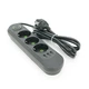 Сетевой фильтр F03U, 3 розетки EU + 3 USB, 1.5 м, сечение 3х0,75мм, 2500W, Black Voltronic F03U-Black - изображение 2