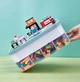 Органайзер для LEGO з ігровою поверхнею та контейнерами для сортування деталей, ящик для зберігання конструктора, дрібних деталей (DE84K) - зображення 3