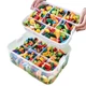 Органайзер для LEGO з ігровою поверхнею та контейнерами для сортування деталей, ящик для зберігання конструктора, дрібних деталей (DE84K) - зображення 4