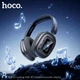 Безпровідні Bluetooth навушники Hoco ESD23 |портативна стерео гарнітура, Bluetooth 6.0, 400 мАг, до 32 годин відтворення, вбудований мікрофон та дисплей, активне шумозаглушення ANC| Чорний - зображення 8