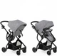 Детская универсальная коляска трансформер 3 в 1 с автокреслом URBINI OMNI TRAVEL SYSTEM Серая - изображение 2