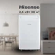 Мобильный кондиционер Hisense APС09QC 2,6 кВт, 3 скорости, до 30 м² - изображение 1