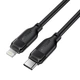 Кабель ACEFAST C16-05, USB to iP, 30W, 2m,TPU, TPU connectors, Black - изображение 2