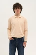 Чоловіче поло з довгими рукавами Beige S - зображення 2