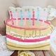 Серветки з малюнком Happy Birthday Тортик 20 штук паперові двошарові 33 см фігурні - зображення 1