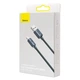 Кабель Baseus Crystal Shine Series Fast Charging Data Cable USB to iP 2.4A 2m Black - изображение 2