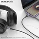 Аудіокабель BOROFONE BL24 iP to 3.5mm male, nylon braid, 1m, Metal Grey - изображение 8