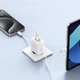 Мережевий зарядний пристрій Baseus Cube Fast Charger C+U 30W EU Moon White - изображение 9