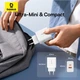Мережевий зарядний пристрій Baseus Cube Fast Charger C+U 30W EU Moon White - изображение 14