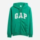 Толстовка на флисе на молнии мужская Gap 462264681 M Зеленая (1159860856) - изображение 4