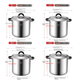 Каструля MAXCOOK MCT3387 для супу нержавіюча сталь 304, подвійне дно, 22 см - зображення 2