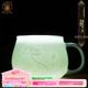 Керамічна чашка для чаю Changnan з фільтром та кришкою, чашка Jingdezhen Yingqing для дому та офісу, дизайн у формі серця лотоса в дзен-стилі - зображення 1
