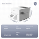 Принтер этикеток Deli DL-888B термопринтер USB - изображение 5