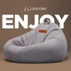 Кресло-мешок LUCKYSAC Lazy Bean Bag Sofa EPP для гостиной, спальни, балкона, одноместное, в форме татами, небольшое, удобное, тепло-серого цвета. - изображение 9
