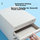 M&G Stationery, 5-ярусный запираемый настольный картотечный шкаф, шкаф для документов формата А4 с выдвижными ящиками и индексными этикетками, канцелярские товары, серый, одна упаковка ADM95298 - изображение 5