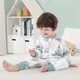 Спальний мішок для малюків Nanjiren Baby з розділеними ногами, весна-осінь, бамбук, бавовна, марля, анти-кік, піжами, розмір 120 - зображення 1