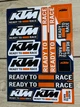 Наклейки KTM мотопак Ready to RACE Dakar сикери Adventure Стикер пак / Размер листа 30х21см - изображение 1