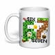 Чашка с печатью "Six seven" №2 (цвет белый) (41008) - изображение 1