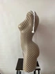 Еротичний бодістокінг-комбінезон боді сітка з доступом Sexy OneSize білий (5-191) - изображение 3