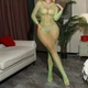 Еротичний бодістокінг-комбінезон боді сітка з доступом Sexy OneSize зелений (5-191) - изображение 1