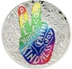 Колекційна срібна монета "PEACE AND LOVE - Мир та любов" 31,1 г 2019 рік - изображение 1