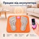 EMS массажер для ног стимулирующий кровообращение миостимулятор для ног коврик для ступней микротоковый электрический массажер BRS Розовый - изображение 4