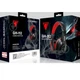 Наушники JEDEL GH-112 Gaming Headphones, проводные игровые накладные с микрофоном, 3.5 мм, кабель 2 м, черные с красным - изображение 2