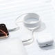 Кабель Baseus Foamed Silicone Pro Magnetic Type-C to Type-C 100W, 1 м, магнітний, швидка зарядка, білий - зображення 3