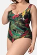 Купальник слитный с уплотнённой чашкой Marc & Andre 52D/3XL Зелёный микс (145301) - изображение 3