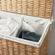 Кошик для білизни, плетений, 100 літрів IKEA NATTGIBBA 305.319.36 - зображення 3