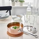 Каструля з кришкою, мідь нержавіюча сталь, 1,5 л IKEA FINMAT 205.175.68 - изображение 3