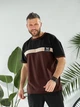 Мужской спортивный костюм черный с коричневым 48-50 а880.5407 - изображение 4