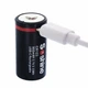 Аккумулятор Soshine 16340 (RCR123A) 900 мАч 3.7В Li-ion с входом USB-C - изображение 3